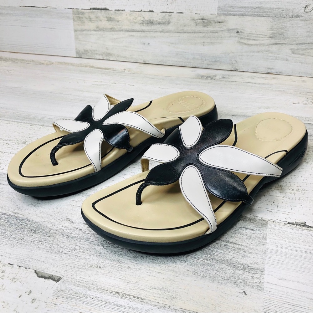 Dansko Womens Leather Slip Sandals Size 39